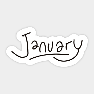 January Sticker